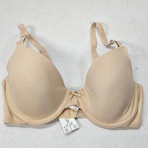 Maidenform 34D Lightly Lined Full Coverage Bra Beige Style 05701 New Without Tag